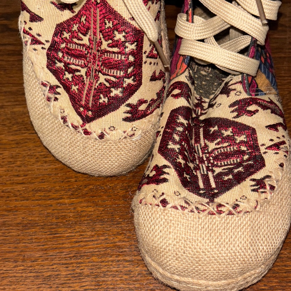 Source Unknown Multicolor Espadrille Boots - image 13